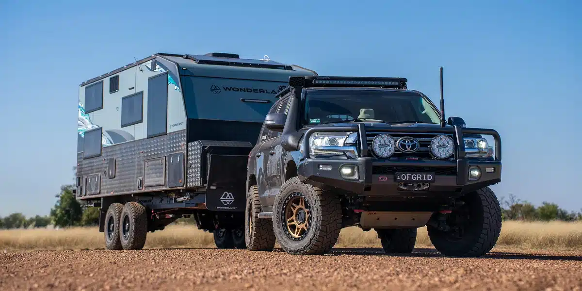 off grid 4wd with a wonderland caravan