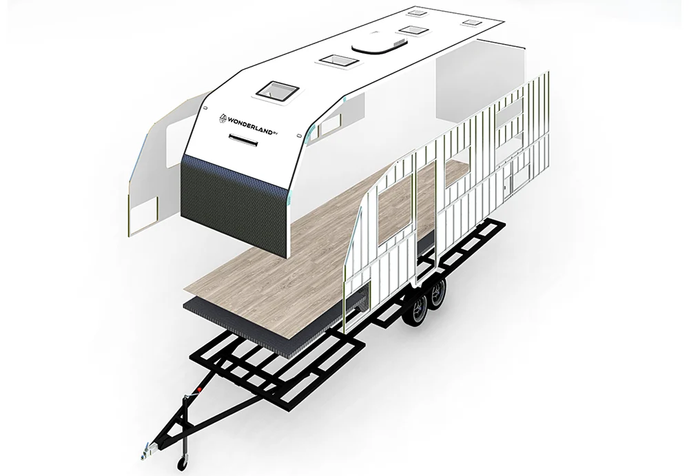 caravan customisation aluminium framing option