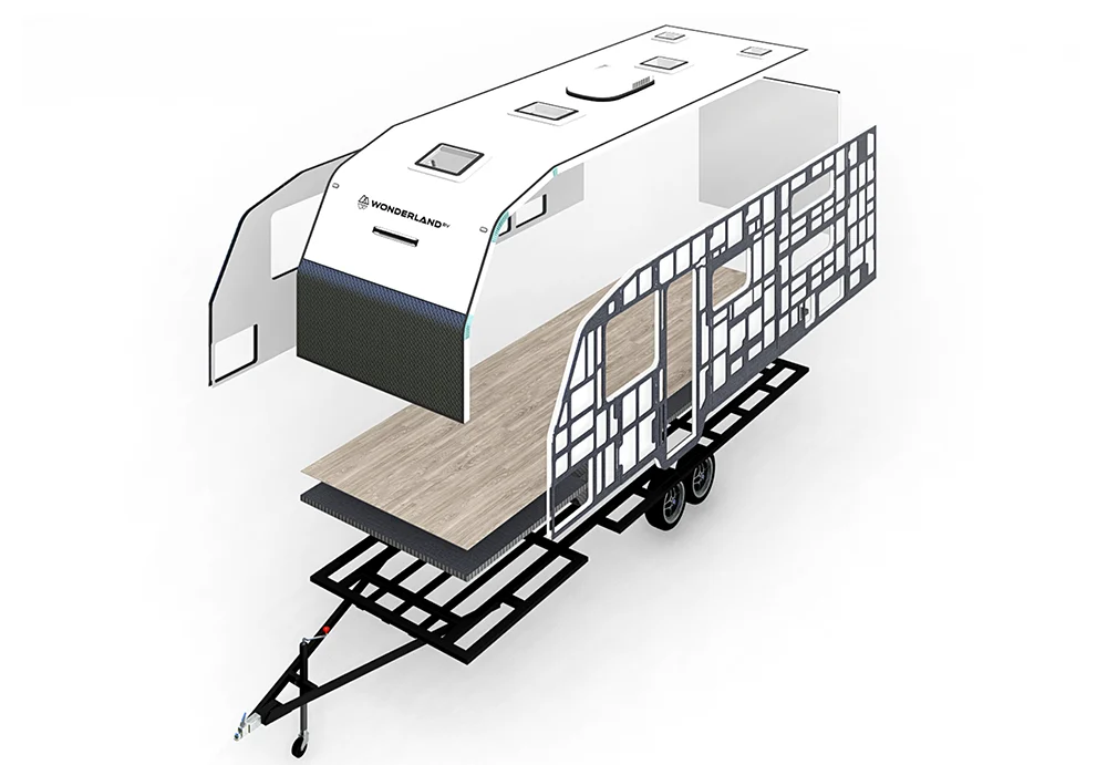 caravan customisation-composite framing-option
