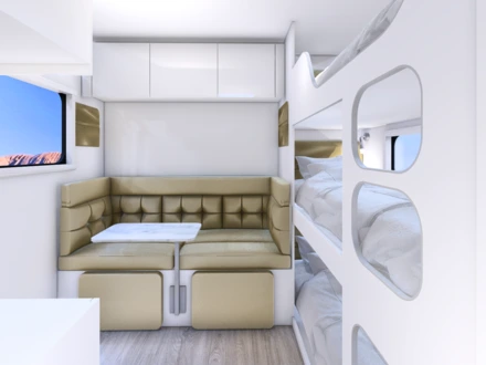 3 bunks with kids lounge