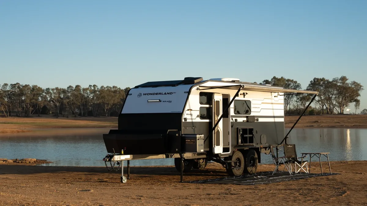 Wonderland RV Solara composite off-road caravan, exterior