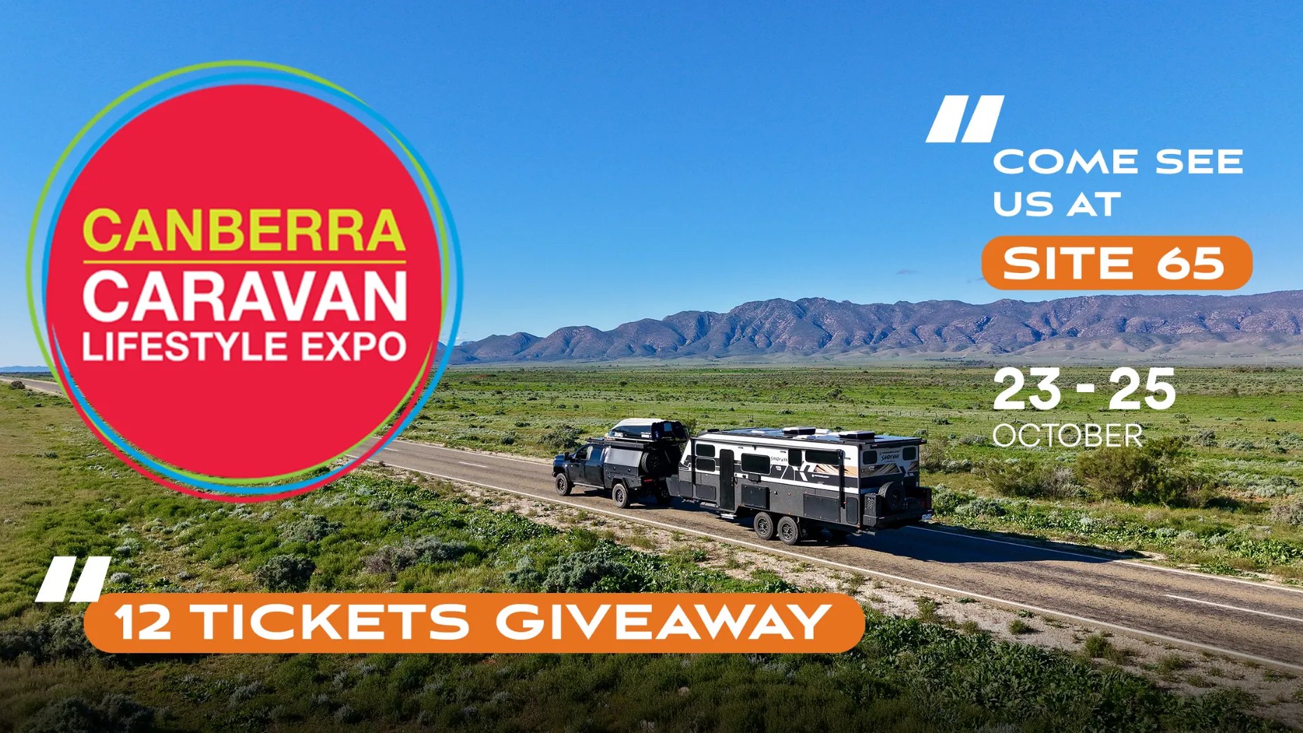 Canberra Caravan Lifestyle Expo, come see Wonderland RV at Site 65, 23 to 25 October, 12 tickets giveaway