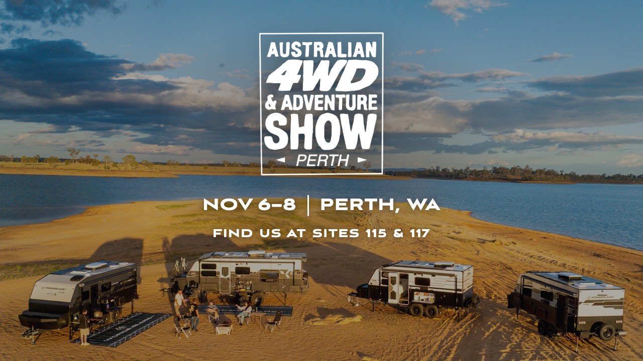 Perth 4WD and Adventure Show, Nov 6 to 8, Perth WA, find us at Sites 115 and 117