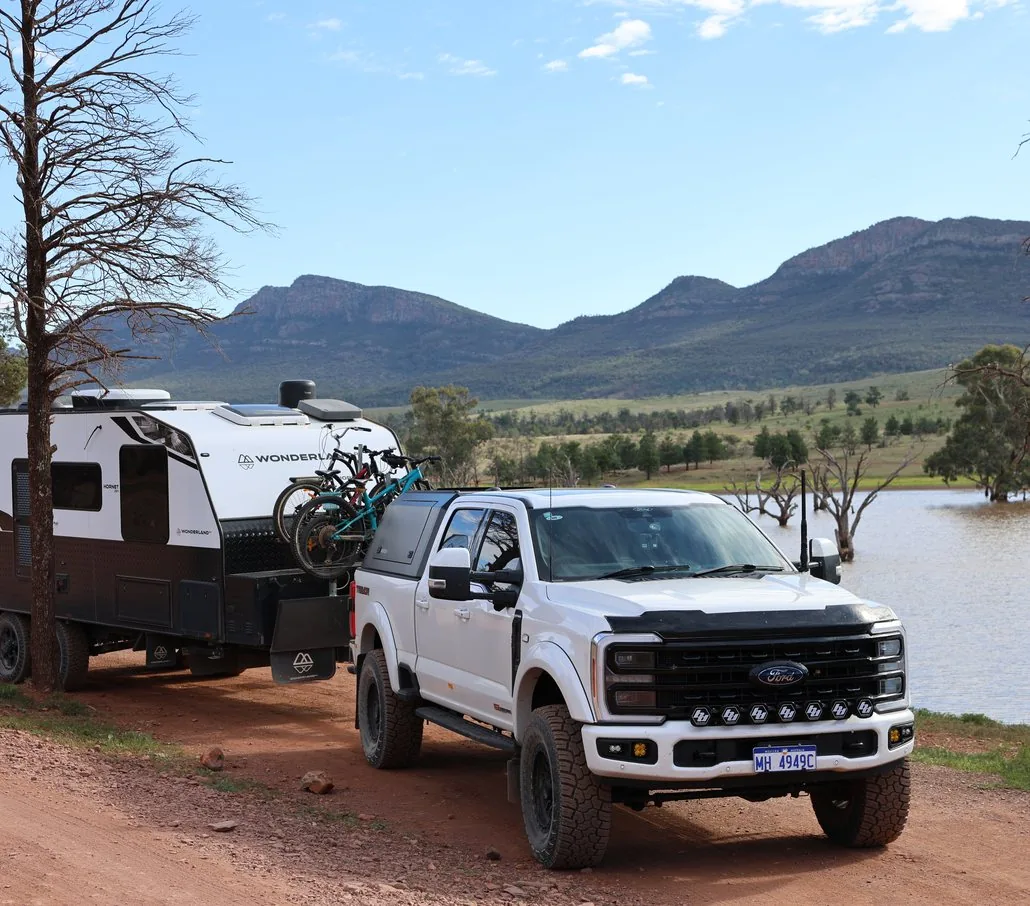 The Kiwi Van Life&rsquo;s Hornet at Rawnsley Station in the Flinders Ranges
